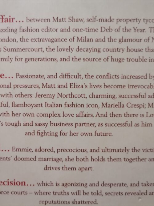 The Decision – Penny Vincenzi secondhand book