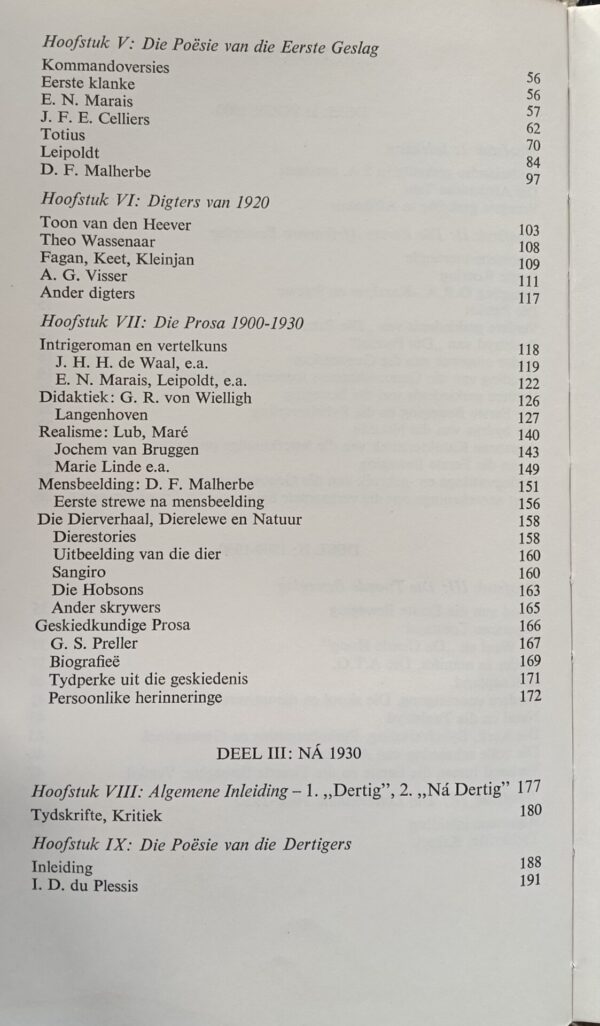 Afrikaanse literatuurgeskiedenis – Dr G Dekker secondhand book