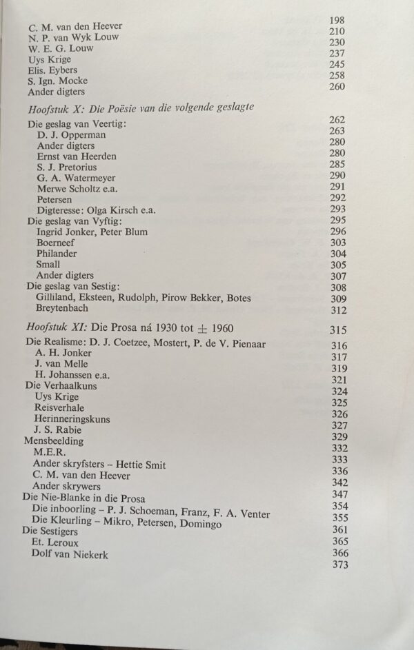 Afrikaanse literatuurgeskiedenis – Dr G Dekker secondhand book