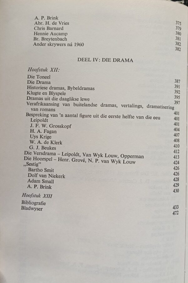 Afrikaanse literatuurgeskiedenis – Dr G Dekker secondhand book