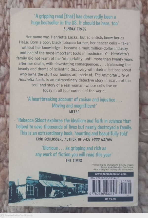 The Immortal Life Of Henrietta Lacks — Rebecca Skloot secondhand book