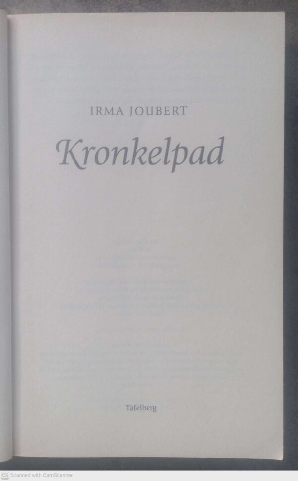 Kronkelpad — Irma Joubert secondhand book