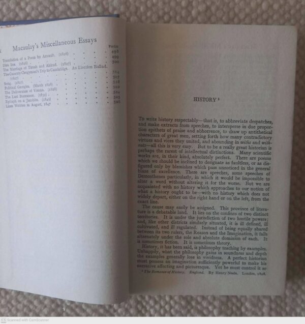 The Lays of Ancient Rome & Miscellaneous Essays And Poems – Lord Macaulay secondhand book