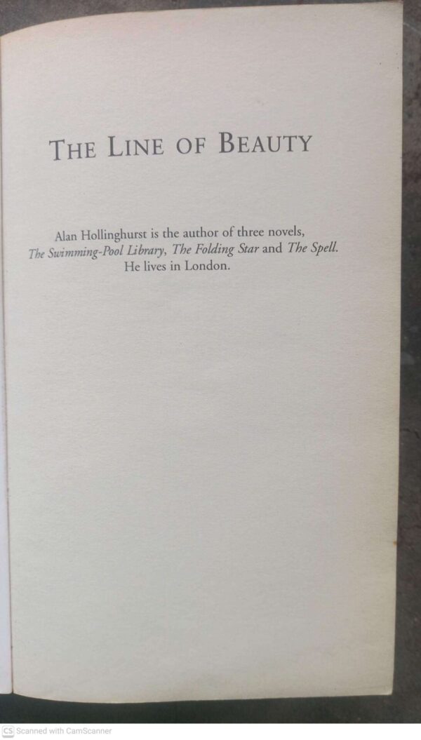 The Line Of Beauty — Alan Hollinghurst secondhand book