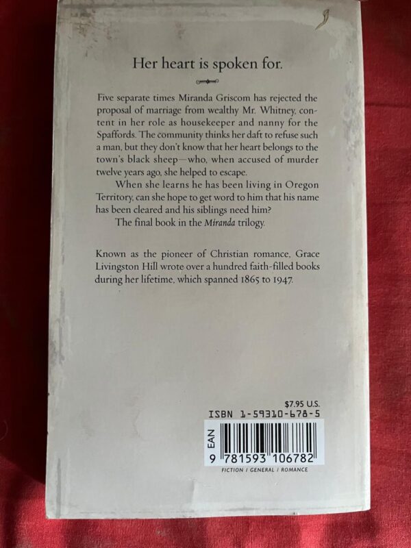 Miranda – Grace Livingston Hill secondhand book