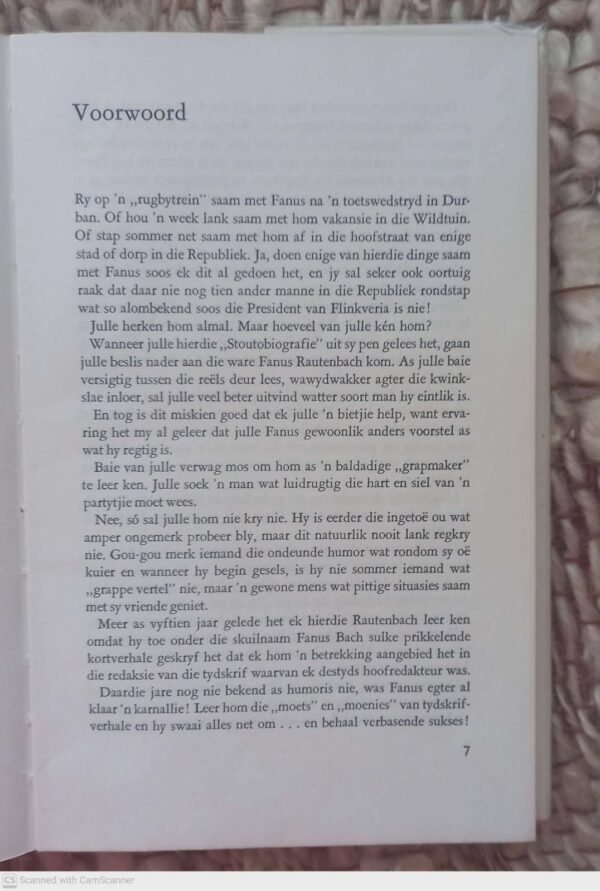 My Voet In ‘n Visblik: ‘n Stoutobiografie — Fanus Rautenbach secondhand book