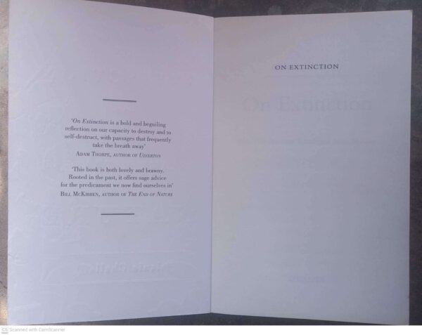 On Extinction: How We Became Estranged From Nature — Melanie Challenger secondhand book