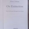 On Extinction: How We Became Estranged From Nature — Melanie Challenger secondhand book