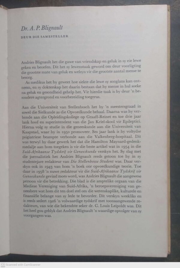 Op Soek Na Geluk — A. P. Blignault secondhand book