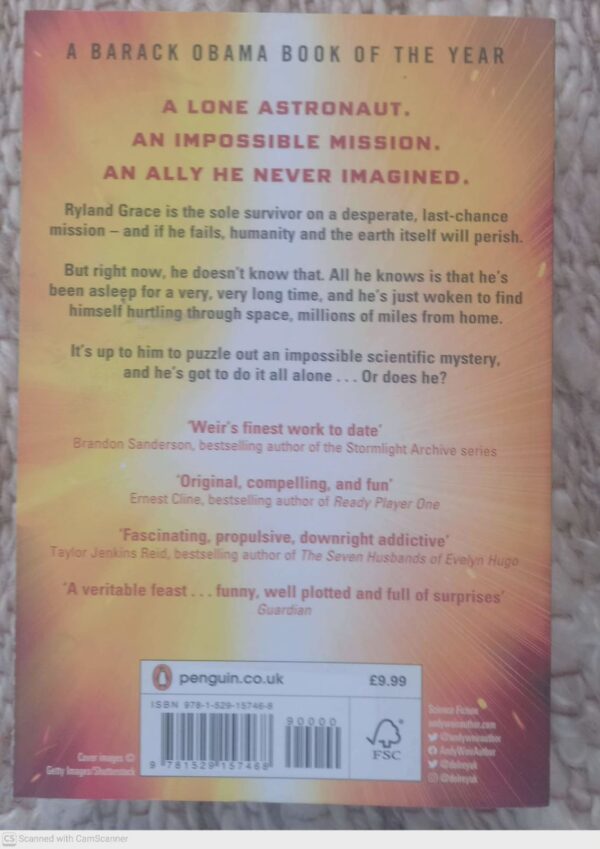 Project Hail Mary — Andy Weir secondhand book
