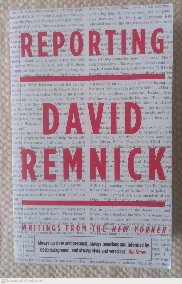 Reporting: Writings From The New Yorker — David Remnick secondhand book