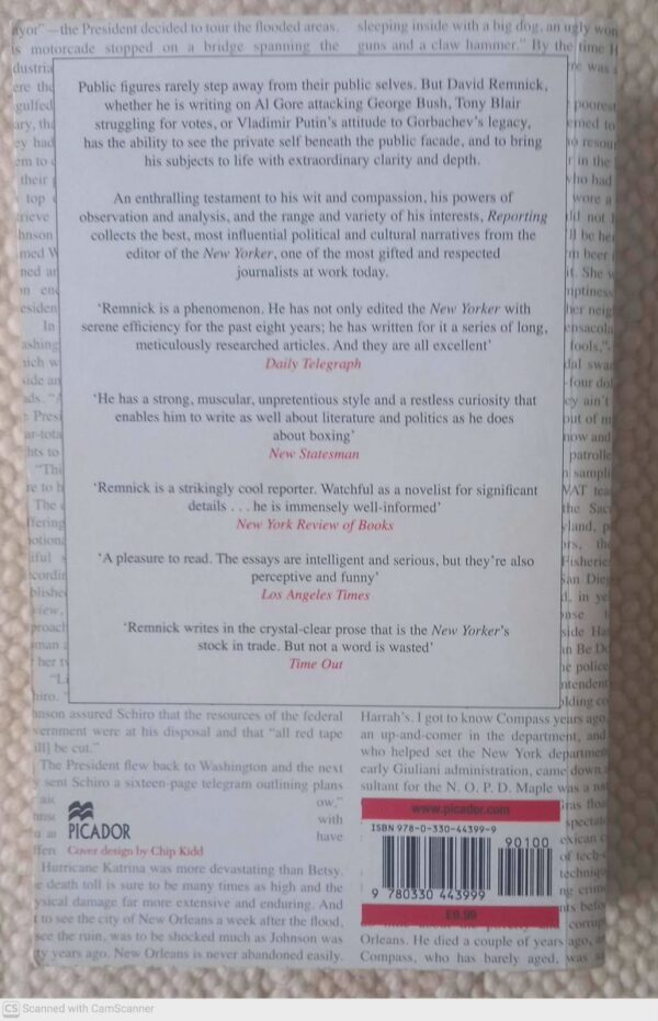 Reporting: Writings From The New Yorker — David Remnick secondhand book