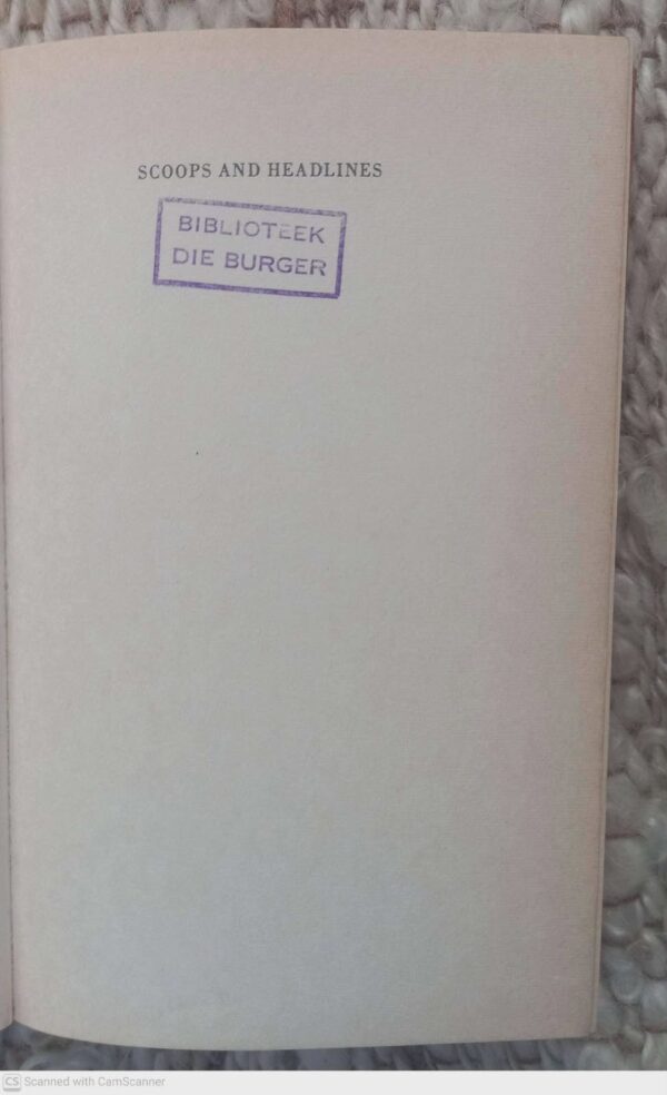 Scoops And Headlines — Conrad Norton secondhand book