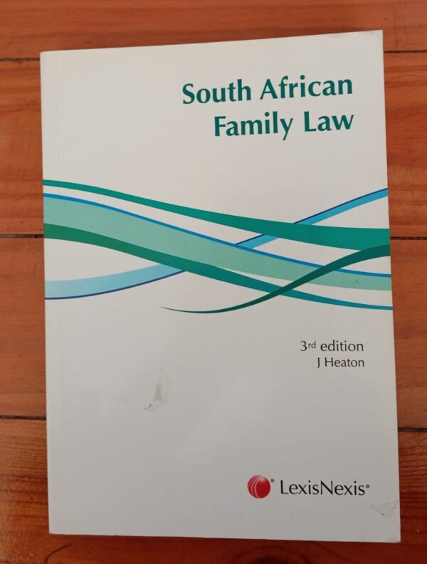 South African Family Law – J. Heaton secondhand book