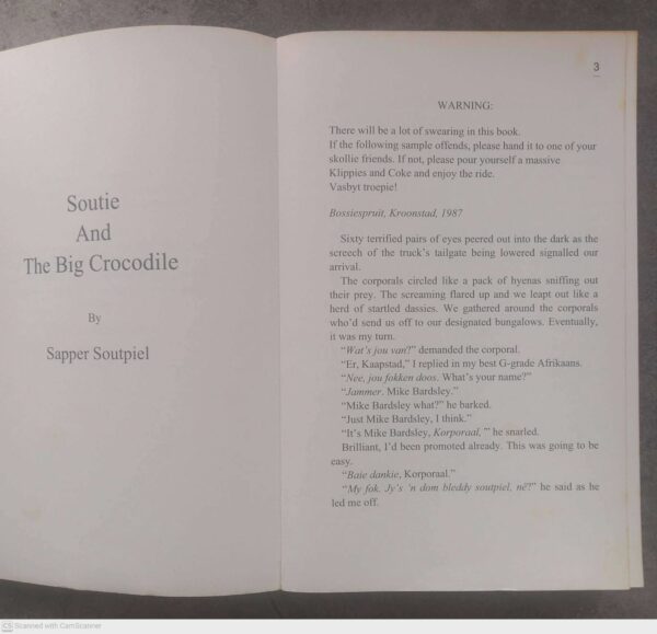 Soutie And The Big Crocodile: Bullets, Blisters And Jukskei — Sapper Soutpiel secondhand book