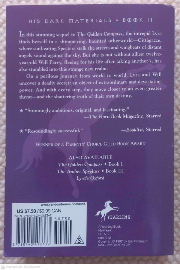 The Subtle Knife — Philip Pullman secondhand book