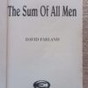 The Sum Of All Men — David Farland secondhand book