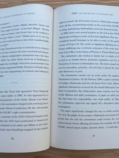 No Longer Whispering To Power: The Story Of Thuli Madonsela – Thandeka Gqubule secondhand book