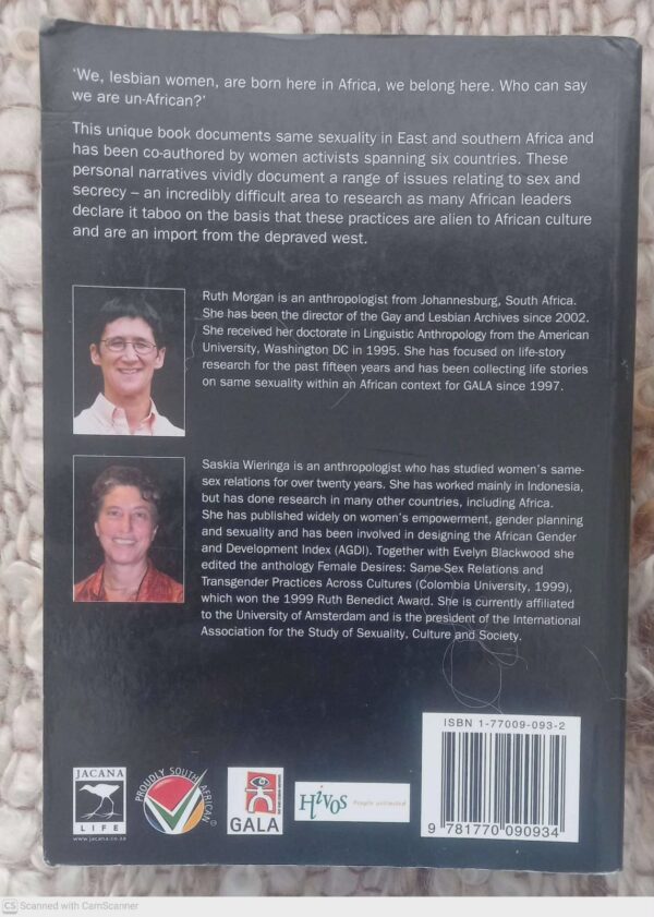 Tommy Boys, Lesbian Men, And Ancestral Wives — Ruth Morgan, Saskia Wieringa secondhand book
