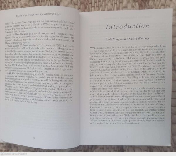 Tommy Boys, Lesbian Men, And Ancestral Wives — Ruth Morgan, Saskia Wieringa secondhand book