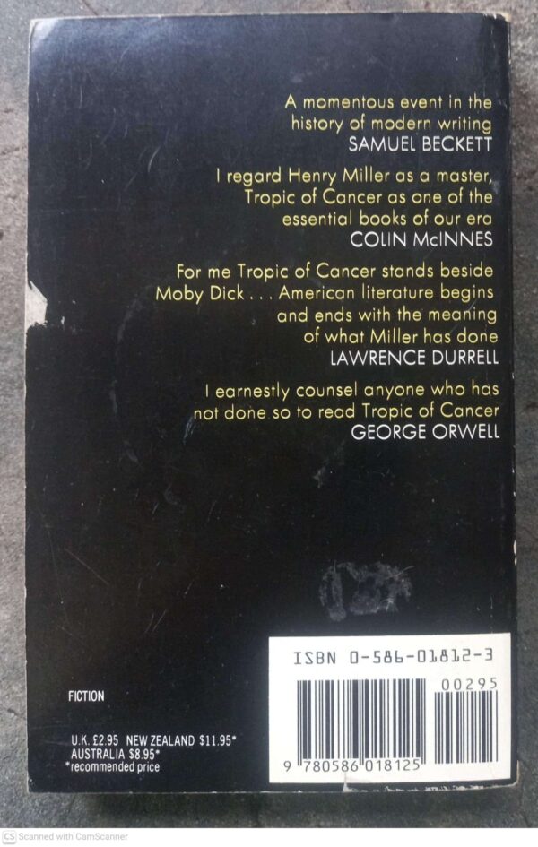 Tropic Of Cancer — Henry Miller secondhand book