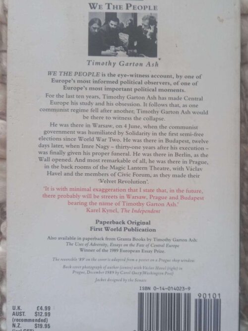 We The People: The Revolution Of ’89 — Timothy Garton Ash secondhand book