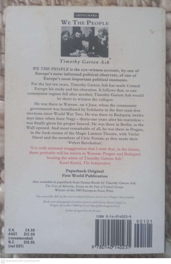 We the People2 We The People: The Revolution Of ’89 — Timothy Garton Ash secondhand book