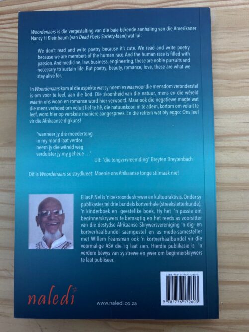 Woordenaars agterblad Woordenaars – Elias P Nel secondhand book
