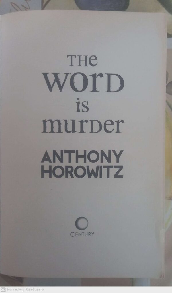 The Word Is Murder — Anthony Horowitz secondhand book