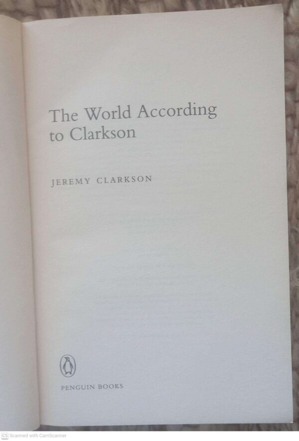 The World According To Clarkson — Jeremy Clarkson secondhand book