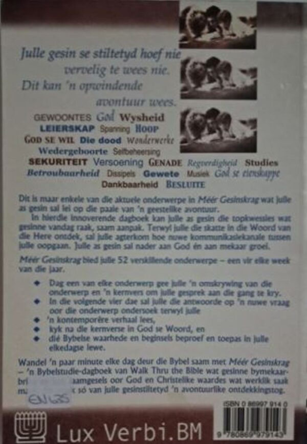Méér Gesinskrag – Walk Thru The Bible secondhand book