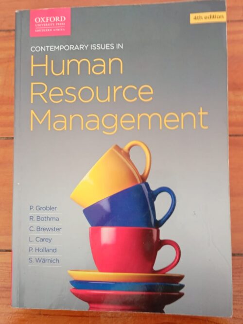 Contemporary Issues In Human Resource Management – P. Grobler Et Al secondhand book