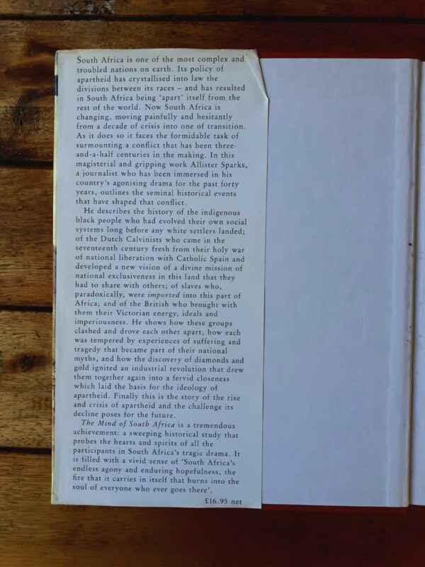 The Mind Of South Africa – Allister Sparks secondhand book