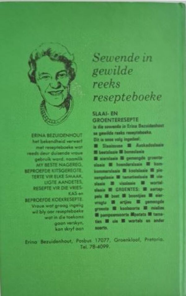 Slaai- En Groenteresepte – Erina Bezuidenhout secondhand book