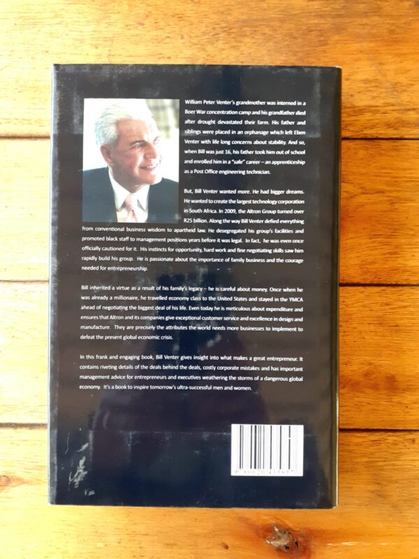 venter1 In Pursuit Of A Dream: Bill Venter And The Altron Story secondhand book