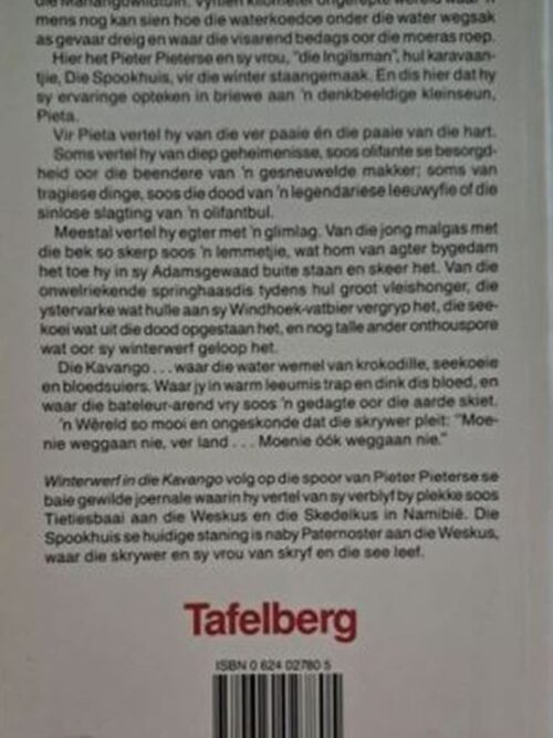 Winterwerf In Die Kavango – Pieter Pieterse secondhand book