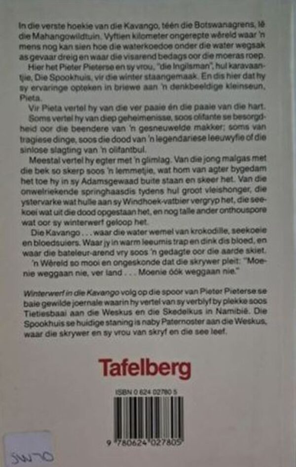 Winterwerf In Die Kavango – Pieter Pieterse secondhand book