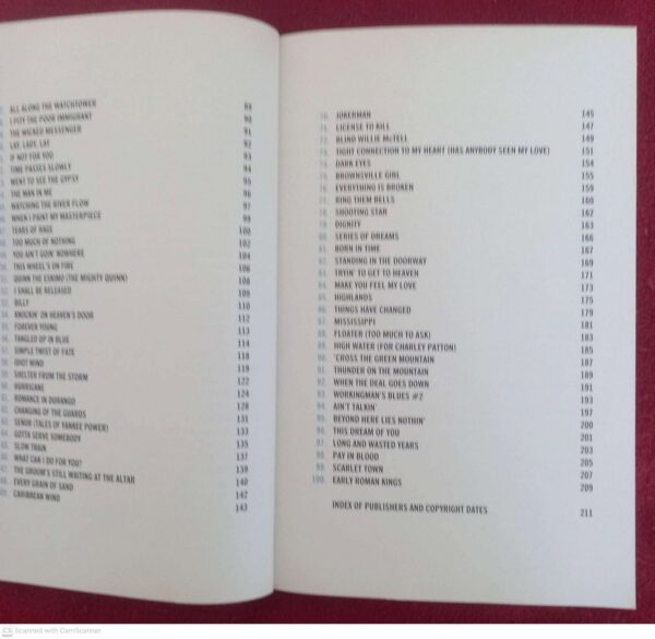 100 Songs — Bob Dylan secondhand book