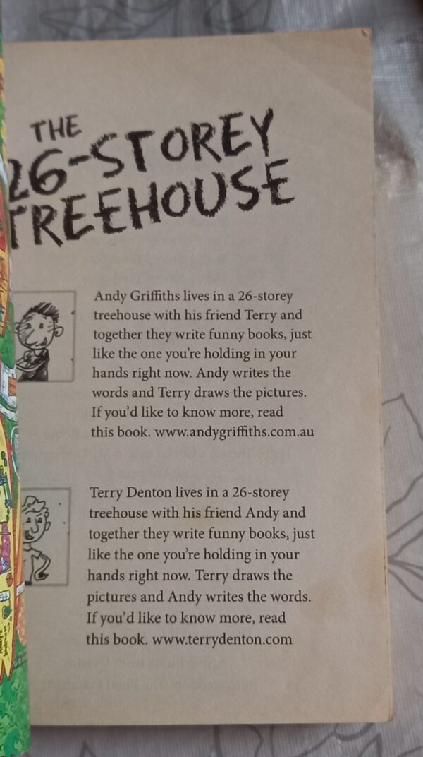 The 26-Storey Treehouse – Andy Griffiths secondhand book