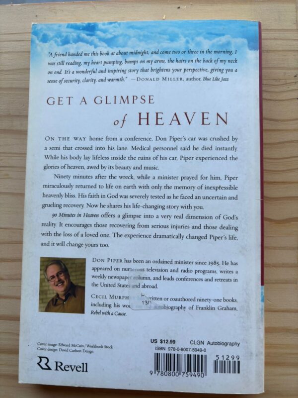 90 Minutes In Heaven – Don Piper secondhand book
