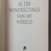 Al Die Windrigtings Van My Wêreld — Rachelle Greeff secondhand book