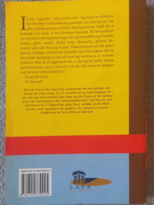 Alles Goed En Wel: Lagstories Na Willekeur — Abraham H. De Vries secondhand book