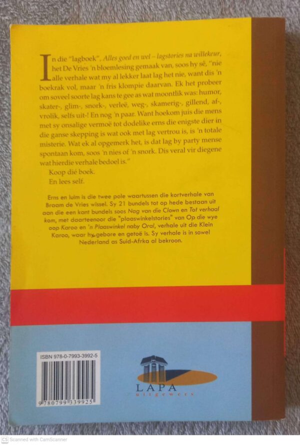 Alles Goed En Wel: Lagstories Na Willekeur — Abraham H. De Vries secondhand book