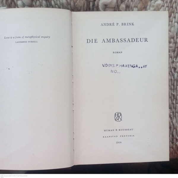 Die Ambassadeur – André P. Brink secondhand book