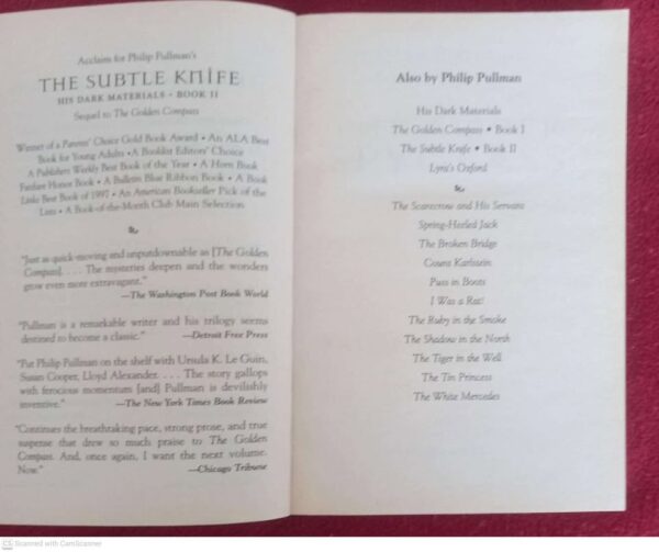 The Amber Spyglass — Philip Pullman secondhand book