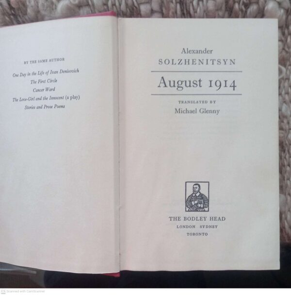 August 1914 — Alexander Solzhenitsyn secondhand book