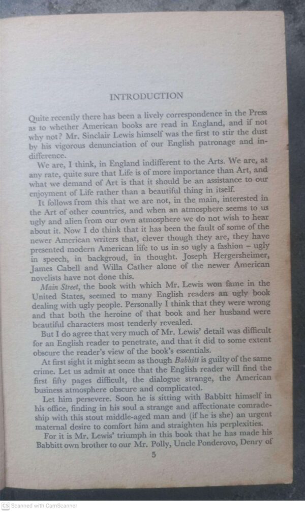 Babbitt — Sinclair Lewis secondhand book