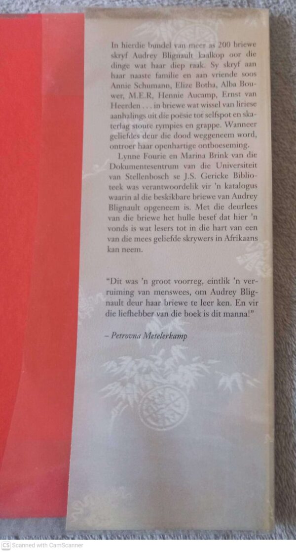 ‘n Blywende Vreugde: Briewe Van Audrey Blignault secondhand book