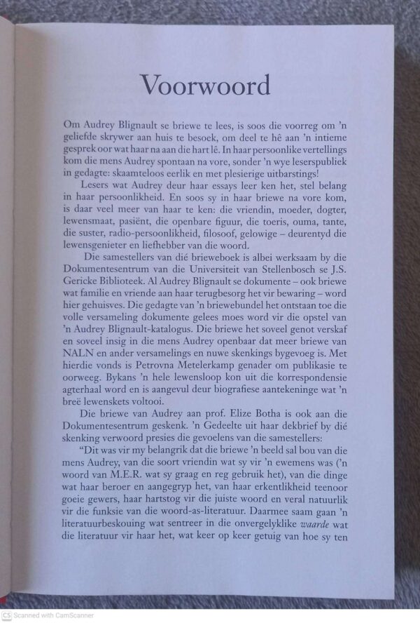 ‘n Blywende Vreugde: Briewe Van Audrey Blignault secondhand book