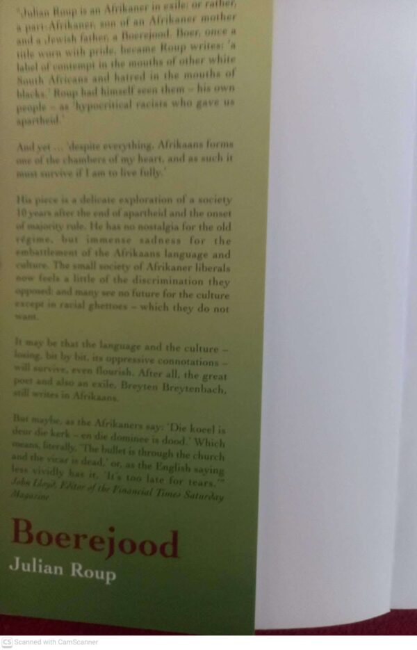 Boerejood — Julian Roup secondhand book